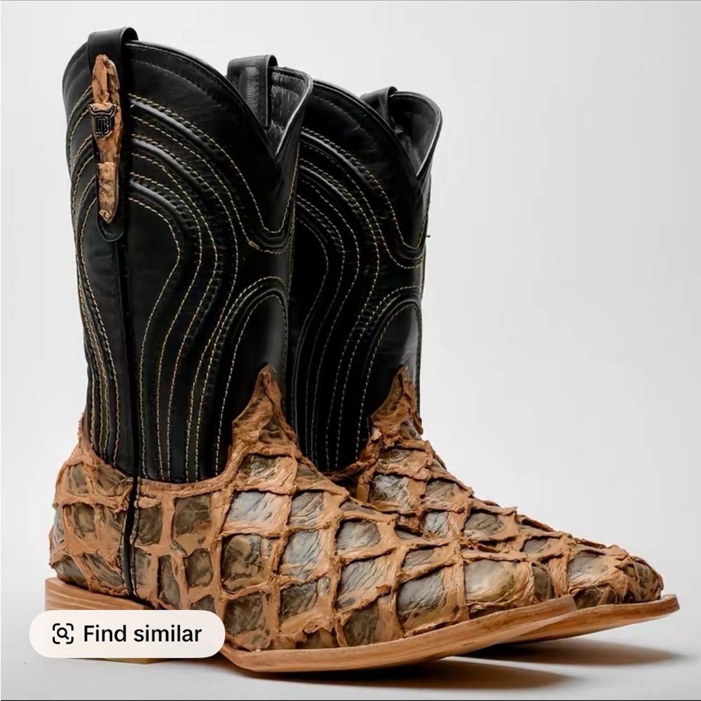 Mens TEXAS BOOT RANCH western boots size 10.5